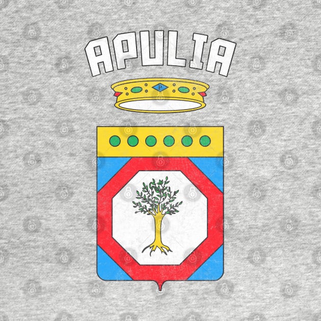 Apulia / Puglia Italy Region Coat of Arms / Vintage Style by DankFutura